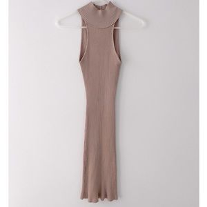 Nasty Gal Knit Halter Neck Midi Dress